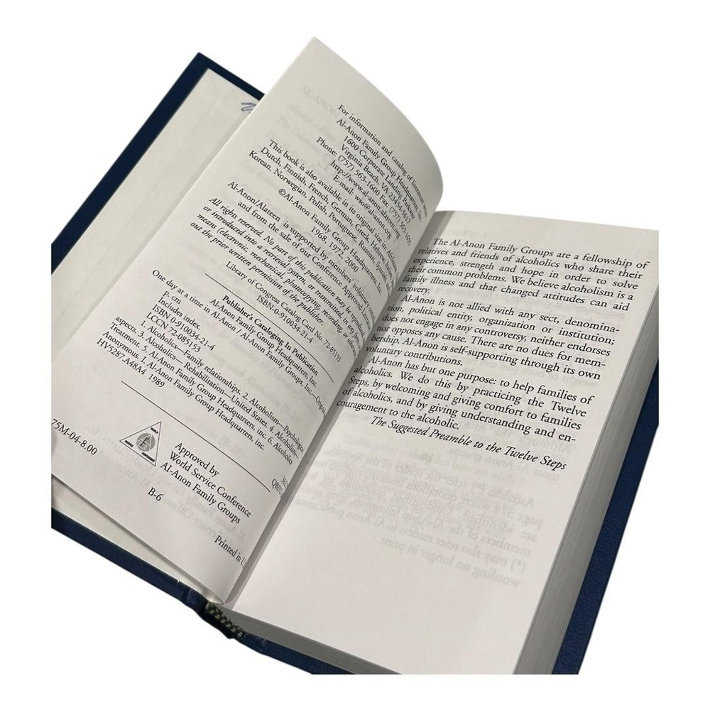 One Day At A Time In Al-Anon Hardcover Book Daily Readings Recovery Spiritual - Picture 3 of 9